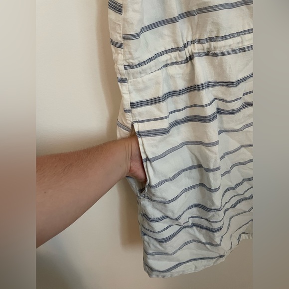 2X Cute Cotton full button up dress with waist tie and pockets! - Picture 5 of 7